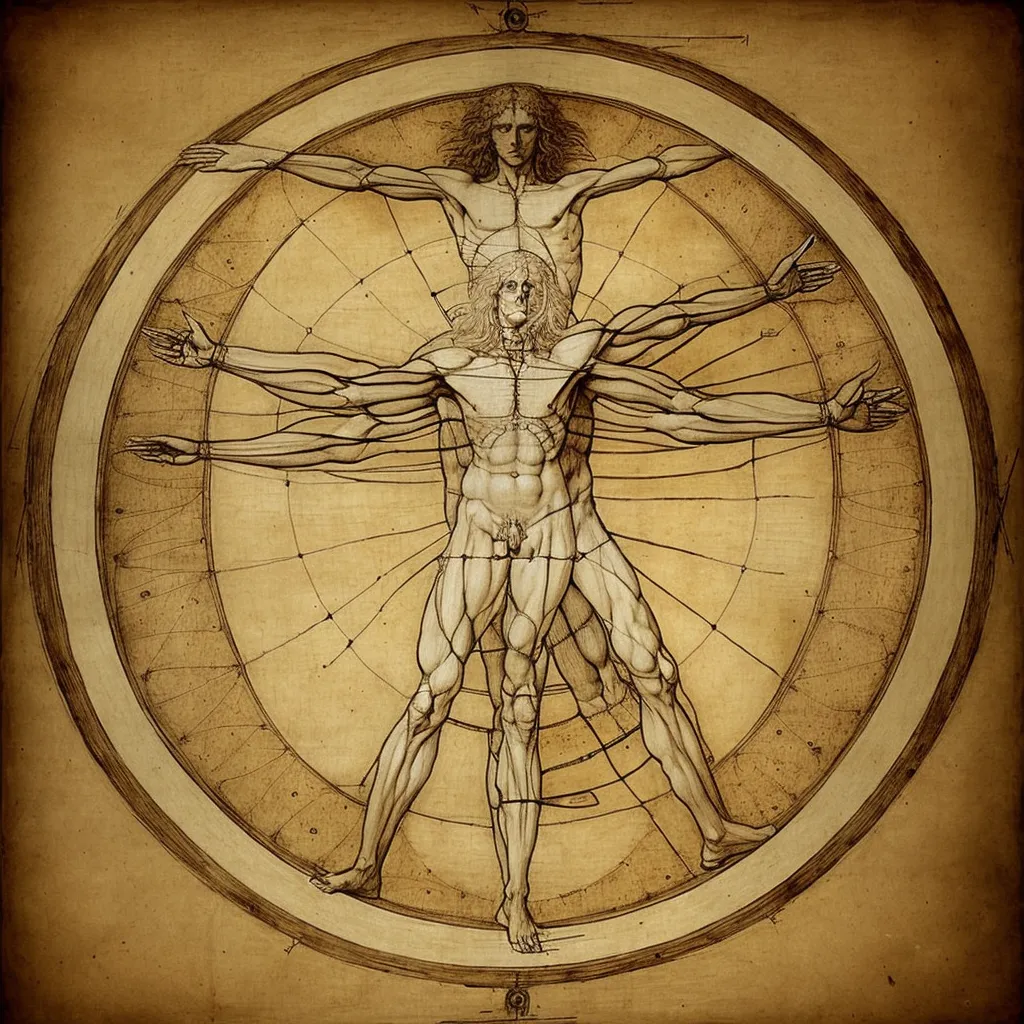 1492 - Vitruvian man - Leonardo Davinci